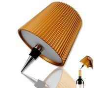 Générique Lampe à Bouteille Sans Fil, Lampe à Vin pour Bouteilles de Liqueur, Lampe de Table Tactile Rechargeable avec 3 Couleurs Dimmable pour Restaurant, Maison, Bar, Maison, Bureau (Or, 1 pièce)