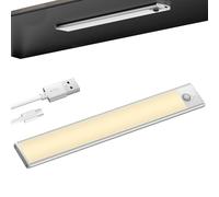 Générique Lampe à Détecteur de Mouvement Intérieur,Éclairage Magnétique Fin En Bâton | Éclairage Sous Plan De Travail,Pour Chambres D'Escaliers Rangement Armoires Placards Garages Intérieur