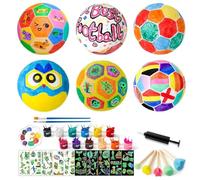 Générique Lampe à Peindre Ballon | Jouet Lumineux Football Douze Couleurs Kit De Lampe - Fournitures Artistiques avec Autocollants Phosphorescents pour Chambre Salon École Fêtes