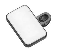 Générique Lampe à Pince LED Portable Noire, Éclairage Caméra Réglable pour Streaming en Direct, Lumière Selfie USB Compacte pour Ordinateur, Vidéoconférence et Photo Mobile