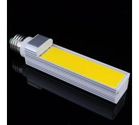 Générique Lampe à Prise Horizontale, Ampoule LED 10W 12W COB LED E27 G24 COB Lampe de lumière de maïs Blanc Chaud AC85V-265V Éclairage latéral,Cold White,E2712W