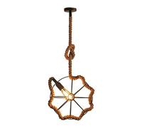Générique Lampe à suspension industrielle, éclairage en corde de chanvre, lampes suspendues rustiques américaines for entrée, restaurant, entrepôt