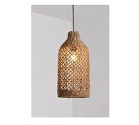 Générique Lampe à suspension, Lustre en vigne d'Asie du Sud-Est, ambiance champêtre rétro et nostalgique, restaurant avec tressage de, éclairage salon thé(B D40XH60cm,Neutral light 4000k)