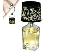 Générique Lampe Bouteille - Étanche Rechargeable En Fer Portable,Lampe De Bouteille D'Alcool À Projection Creuse Veilleuse - Pour Extérieur Jardin Patio Décoration Maison Chambre Salon Cuisine Bureau