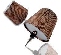 Générique Lampe bouteille sans fil, Lampe pour bouteille 2 pièces, abat-jour de lampe de table tactile à 3 couleurs, dimmable et rechargeable, pour restaurant, bar (Marron)