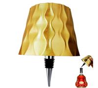 Générique Lampe bouteille sans fil, lampe tactile rechargeable abat-jour de lampe de table dimmable en 3 couleurs pour restaurant, bar, chambre à coucher (Or)