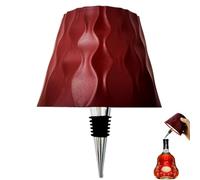 Générique Lampe bouteille sans fil, lampe tactile rechargeable abat-jour de lampe de table dimmable en 3 couleurs pour restaurant, bar, chambre à coucher (Rouge)