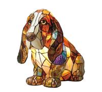 Générique Lampe Corgi teckel, bouledogue français veilleuse artistique série chien, lampe de table LED à thème chien mignon avec lumière ambiante chaleureuse, veilleuse animal vintage for décorati