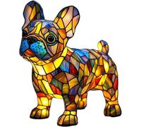 Générique Lampe Corgi Teckel, Bouledogue français veilleuse Artistique série Chien, Lampe de Table LED à thème Chien Mignon avec lumière ambiante chaleureuse, veilleuse Animal Vintage for décorati