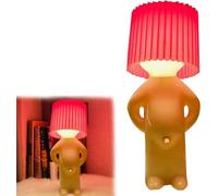 Générique Lampe Créative A Little Shy Man, Veilleuse De Chevet Pour Protection Des Yeux De Vilain Garçon, Lampe De Bureau Pour Petit Homme Timide, Lampe Créative De Décoration De La Maison (Pink)