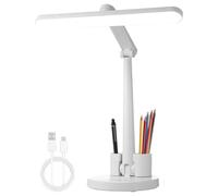 Générique Lampe de bureau | Pliable et Réglable avec Port USB - Éclairage de Bureau - Recharge USB pour chambre, bureau, maison, école, lecture, étude, travail, écriture, coiffeuse, table de