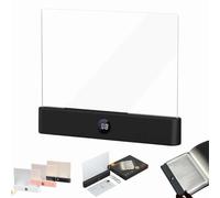 Générique Lampe De Lecture, Lampe De Lecture Pour Livre Avec 3 Couleurs Et Minuterie, Liseuse Led Lampes Lecture Livre, Couleur De LumièRe RéGlable Et Fonction Rechargeable (Noir)