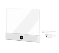 Générique Lampe De Lecture Led Intelligente, Lampe De Livre Plate, Veilleuse De Protection Des Yeux Pour Avec 3 Couleurs Et Minuterie, Réglage De La Luminosité (B)