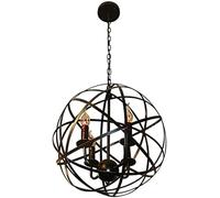 Générique Lampe de Lustre Moderne à LED, Suspension en Fer en Forme de Boule, Lustre de Style Industriel rétro, Lampe Suspendue en métal à Quatre têtes, plafonnier, luminaire,luminaire à LED