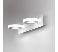 Générique Lampe de Miroir LED Blanche Compatible with Miroir de courtoisie, Applique Murale de Salle de Bain, Lampes murales de courtoisie à 2 lumières,Style Minimaliste