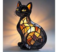 Générique Lampe De Nuit Colorée En Résine Représentant Un Chien, Un Teckel, Une Adorable Lampe De Table Pour Chien Ou Chat, Décoration Vintage Colorée Pour Chambre À Coucher, Salon, Maison