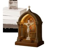 Générique Lampe de Nuit Religieuse | Lampe Décorative LED,Veilleuse de Table pour Chambre, Dortoir, Bibliothèque, Bureau, Coin Lecture, Bar Café, Espace Méditation, Étagère de Noël, Lieu de Travail
