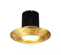 Générique Lampe de panneau de plafonnier encastré à LED | Luminaire d'intérieur à abat-jour givré, for chambre à coucher, salon, magasin de vêtements(Gold(7W),Nature light)