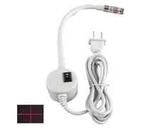 Générique Lampe de positionnement magnétique pour machine à coudre, modèle 2026, avec guide laser rouge en forme de croix, lampe de travail magnétique USB et projecteur de points couture (Crosshair)