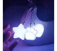 Générique Lampe de Sac À Main, Coeur/Chat/Etoile Mini Éclairage Tactile Rechargeable LED Portable Pour Voyage, Cadeau Femme Amie Mère (3PCS-MIX)