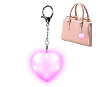 Générique Lampe de sac, design en forme de cœur, 12,1 x 5,2 x 2,2 cm, lueur LED activée par contact, lampe intérieure de sac à main, rechargeable par USB, pour sacs à dos et sorties nocturnes