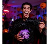 Générique Lampe de Table Crow - Lampe de Table LED ABS Gothique Noir Raven | Décoration de Bureau Mystique Violette Fantastique | Veilleuse Boule Lumineuse pour Salon, Chambre, dortoir, Appartement