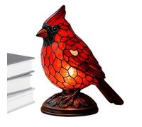 Générique Lampe De Table Oiseau - Sculpture En Résine Rouge,Lampe Animal En Résine | Pour Chevet Salon Maison Cuisine Comptoir Bibliothèque Appartement Chambre D'Enfant
