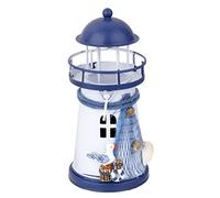 Générique Lampe de Table Phare de Fer Méditerranéen Bougie à LED Décoration pour La Maison - Orné de Mouette