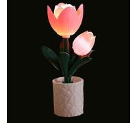 Générique Lampe de Table, Rose Freesia Éclairage d'Ambiance, Lampe de Table Décorative Veilleuse LED, pour Décor de Bureau Salon Chambre Bureau à Domicile Chambre d'Enfant Dortoir Anniversaire