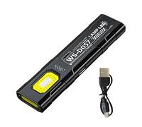 Générique Lampe de travail mécanicien - 4.37 pouces Lampe LED | ABS Éclairage - 800 mAh rechargeable USB magnétique clip arrière 550 lm pour réparation auto camping pêche nocturnè