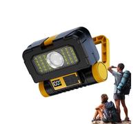 Générique Lampe de Travail, Projecteur Solaire Léger Rechargeable, Lumière Aimantée Multifonctionnelle Imperméable pour Camping, Réparation Auto, Garages, Ateliers, Chantiers, Jardin et Extérieur