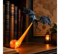 Générique Lampe Dragon Étagère 3D, Lampe de Recoin Bibliothèque Dragon | Décoration de Fantaisie avec Dragon Crachant du , Idéale Pour Chambre, Bibliothèque, Amateurs De Fantasy