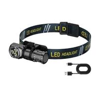 Générique Lampe Frontale La Plus Lumineuse,Torche LED Rechargeable À 3 Modes | Lampe Frontale Camping Grand Angle pour Travail,Pour Camping Randonnée Pêche Course Cyclisme Marche Chantier Réparation