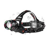 Générique Lampe Frontale LED Portable - Rechargeable par USB, Bandeau élastique réglable | Lampe Frontale étanche extérieure alimentée par Batterie pour la Course, Le Camping et la randonnée