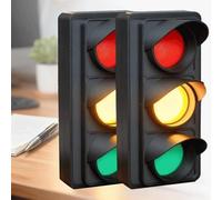Générique Lampe Indicateur Feu Tricolore De Bureau - Feu de signalisation social alimenté par USB, Éclairage USB Sans Fil ABS | Indicateur Occupé Bureau | Lumière Ambiance Travail Étude Télétravail