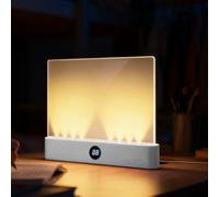 Générique Lampe Lecture Plate, Veilleuse Lecture Rechargeable, Lampe Lectures Plate LED Transparente Livres Avec 3 Couleurs Et Minuterie, Lampes Lectures Intelligente Pleine Page Protection Yeux