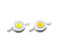 Générique Lampe LED haute puissance 1/3/5W, lumens, perles, éclairage blanc, rouge, vert, bleu et jaune, paysager(4000-4500k,20pcs,1W)