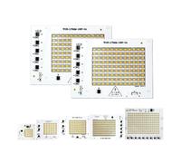 Générique Lampe LED puces AC 220V Smart IC, lumière d'inondation, perles d'entrée 100W 50W 30W 20W 10W, blanc chaud et froid(Warm White,100W 220V)