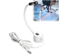 Générique Lampe Magnétique de Positionnement pour Machine à Coudre avec Point Réglable/Ligne Droite/Réticule, Guide Laser de Couture pour Machine à Coudre, pour Tour, Travail Du Bois (Rouge, ligne)