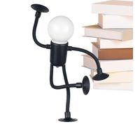 Générique Lampe Originale, Ventouse Souple Alimentée Par Piles, Veilleuse Chambre Lumière de Nuit Lampe de Table, Déco Chambre Salle de Bain Bureau Fête Anniversaire Noël