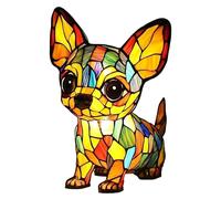 Générique Lampe Petit Chien - Lumière D'ambiance Artistique Thème Canin - Décor Résine Teintée Éclairage Doux Pour Chambre Salle De Bain Salon