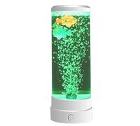 Générique Lampe Poisson Bulle | Veilleuse Avec 3 Poissons, Lampe À Tube À Bulles Réaliste Changeant De Couleur, Lampe D'ambiance LED Fantaisie Poisson Bulle Lampe D'aquarium Pour Décoration De Maison