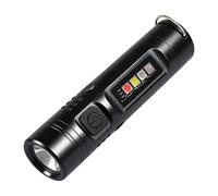 Générique Lampe Porte-clés LED Rechargeable, multifonctionnelle, Black | Porte-clés LED rechargeable, lampe de poche multifonctionnelle, torches d ' extérieur réglables à LED,