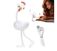 Générique Lampe Poule | Lampe d'Éveil pour Chambre d'Enfant | Design Poussin 3 Niveaux Réglables Joints Flexibles Accessoires de Bureau Décoration pour Salon Chambre Coin Lecture Adultes