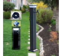 Générique Lampe Solaire LED d'extérieur pour Robinet - Colonne d'eau antigel pour Robinet et Bouche d'incendie de Jardin - Idéale pour l'éclairage des allées et des paysages