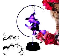 Générique Lampe Sorcière Halloween | Décorations Pour Halloween Avec Veilleuse Sorcière | Éclairage Créatif Debout Fournitures pour Fête Cosplay pour Véranda Salon Entrée Bureaux Dortoir Chambre