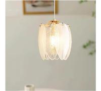 Générique Lampe suspendue en verre blanc - plumes de plafond Lustre bohème côtier moderne,lustres