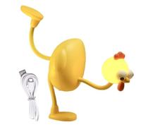 Générique Lampe Veilleuse Poule | Lampe d'Éveil pour Chambre d'Enfant | Design Poussin 3 Niveaux Réglables Joints Flexibles Accessoires de Bureau Décoration pour Salon Chambre Coin Lecture Adultes