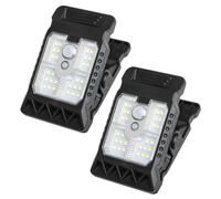 Générique Lampes à Pince solaires | éclairage extérieur | Mini Spots LED solaires avec Pince pour Balcon, Jardin, Camping, terrasse | étanches, Rechargeables, sans Fil, détection Automatique