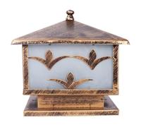 Générique Lampes de poteau carrées en bronze for éclairage extérieur, lanternes for terrasse, jardin, allée(Width:11.8inch/30cm)